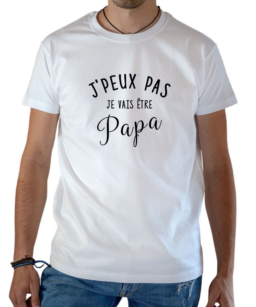 Tee-shirt je vais être papa futur papa